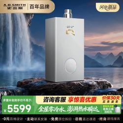 A.O.SMITH 16升增压零冷水燃气热水器 智慧互联 不锈钢换热器质保8年