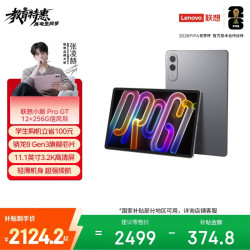 联想 小新PadPro GT 11.1英寸 2K超清大屏骁龙8Gen3 12+256灰