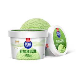 光明牌 优倍鲜奶冰淇淋 90g×4杯 （原味*2杯+龙井口味*1杯+大红袍*1杯）