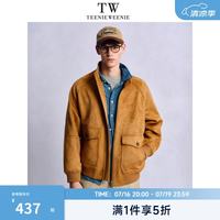 TEENIE WEENIE 仿麂皮休闲夹克 中卡其色 M