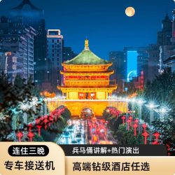 西安四天三晚兵马俑独立讲解+驼铃尊宾+梦长安迎宾礼