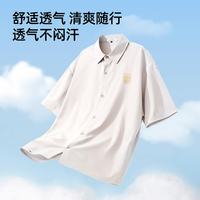 马克华菲 冰感短袖衬衫男士