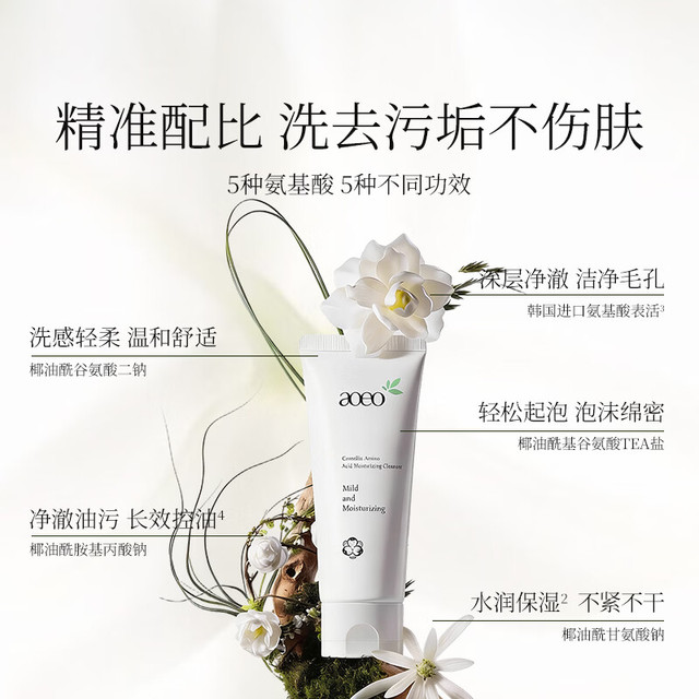 AOEO 山茶花氨基酸洗面奶 80g