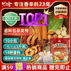 川珍 五香卤料包15g*10小包炖肉料炖牛羊肉香料家用酱牛肉卤肉调料150g