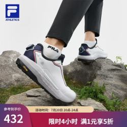 FILA 男鞋BOA探险家2户外徒步鞋透气跑步鞋 斐乐白/经典蓝-WB 40