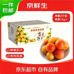 京鲜生 新疆吊干杏 单果12g+ 净重2斤