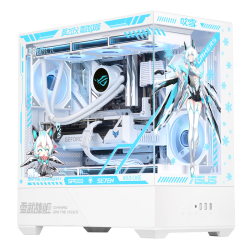 华硕 海景房电竞组装电脑（9800X3D、RTX5070Ti、16GB、1TB）