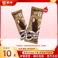 蒙牛 冰+绿色心情随变冰淇淋雪糕棒冰冰激凌 随变迷你巧克力10支