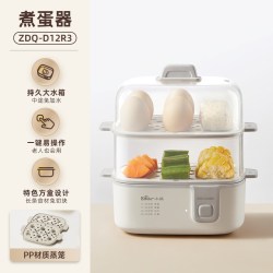 小熊 蒸蛋器自动断电家用煮蛋器双层小型多功能煮鸡蛋蒸蛋羹早餐机