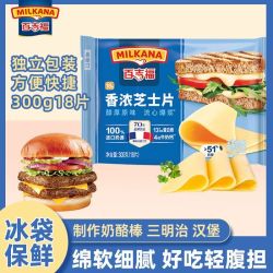 MILKANA 芝士片 300g 家庭囤货装