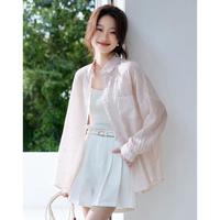 爱依莲 小碎花长袖衬衫