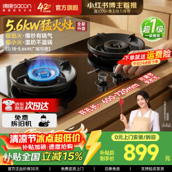 帅康 5.6kW猛火爆炒燃气灶 0.18kw极小火温奶煲汤不溢锅 天然气双灶煤气灶