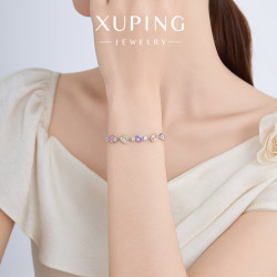 XUPING旭平首饰 合金时尚夏上新百搭手链女 轻奢拼接送礼物 手链-约17+2cm
