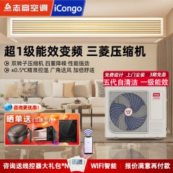 ICONGO 志高iCongo家用中央空调一拖四三二56匹7p直流变频冷暖一级风管机