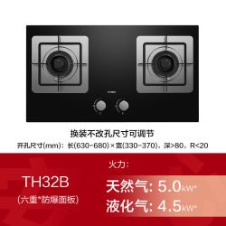 方太 TH32燃气灶煤气灶天然气液化气灶具家用灶台双灶灶嵌入式