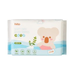 HITO 婴儿干湿两用洗面巾绵柔巾大包宝宝儿童绵柔纸巾一次性擦脸巾