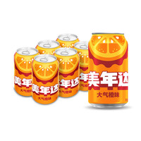 百事 MIRINARA 美年达 汽水 橙味 330ml*6听