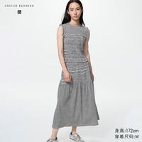 优衣库 抽褶裙女装合作款488089 01 乳白色 M