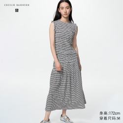 优衣库 抽褶裙女装合作款488089 01 乳白色 M