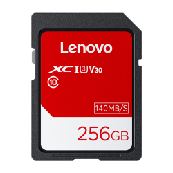 联想 256GB SD存储卡 U3 V30 读速140MB/s