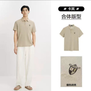 今日必买：太平鸟 【通勤翻领】男士休闲短袖POLO衫 简约透气通勤上衣