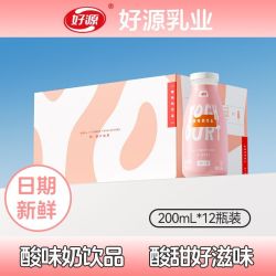 好源 低脂果味奶饮品 200ml*12瓶
