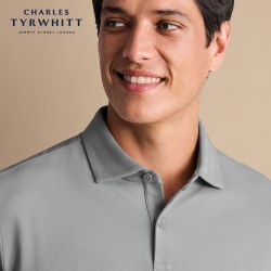 CHARLES TYRWHITT CT 男士短袖POLO衫 JEP0455LGY