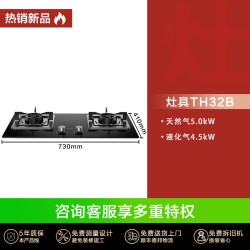 方太 JZY-02-TH33B 4.5kW稳火 液化气 双灶嵌入式燃气灶