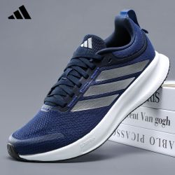 adidas JP6928 透气网面轻便缓震 跑步鞋