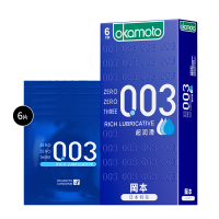 冈本 003超润滑蓝金 安全套 6只装