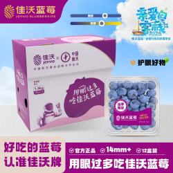 佳沃 蓝莓 单果果径14mm+ 1.5kg 礼盒装