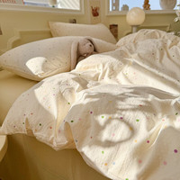魅森 波点水洗棉波点世界单件被套