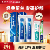 云南白药 牙膏 经典系列 牙膏 留兰香型 180g*2
