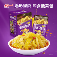 统一 老坛酸菜  佐餐伴侣 小巧便携 下饭酸菜（即食装）袋装25g*10包