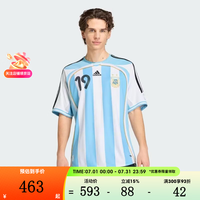adidas 世界杯男子春季阿根廷队梅西版复古足球休闲文化短袖球衣JN3708 JN3708 2XL