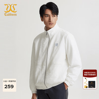 卡宾 男装字母刺绣立领夹克24秋宽松外套H2243138004 漂白色02 48