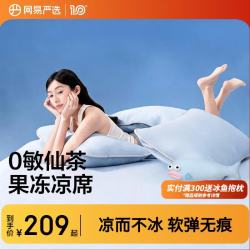 网易严选 A类母婴可机洗 冰晶蓝 180cm*200cm 床单款三件套 冰丝席
