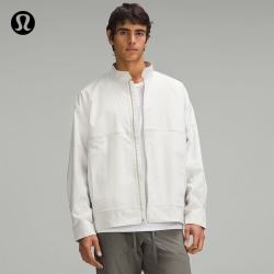 lululemon 丨Twill 男士斜纹拉链外套 抗淋雨渗透 LM3EZPS 骨白 M