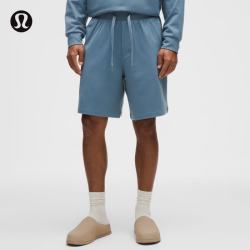 lululemon 丨Heavy Soft Jersey 男士高克重平纹针织短裤 8.5" LM7BUPS 钢青 M