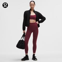 lululemon 丨Wunder Train™ 女士运动紧身裤 24"*亚洲版型 LW5FOJA 勃艮第酒红 S