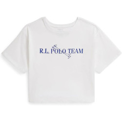 RALPH LAUREN Girl's Polo Ralph Lauren Kids Polo Team Cotton Jersey Boxy Tee (big Kid)