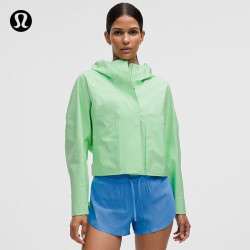 lululemon 丨Rain Chaser 女士运动夹克 透气 LW4CANS 青柠黄绿 M /8