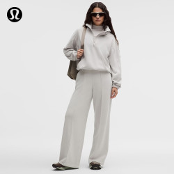 lululemon 丨Brushed Softstreme女士阔腿裤 *常规版型 LW5HLSS 鸽子灰 M