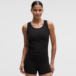 lululemon All It Takes 女士褶饰款低圆领运动背心丨lululemon丨LW1FU6S