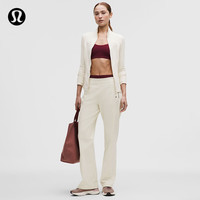 lululemon 丨Define女士中腰运动裤*Luon™常规版型 芯吸 LW5HWLS 浅象牙白 S