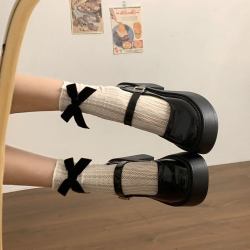竹萤语 粗跟厚底 女士单鞋