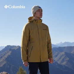Columbia 23秋冬哥伦比亚冲锋衣男户外700蓬热能反射保暖羽绒三合一XE1504 465 M 175/96A
