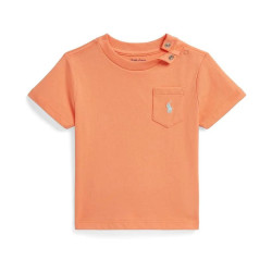 RALPH LAUREN Boy's Polo Ralph Lauren Kids Cotton Jersey Pocket Tee (Infant)