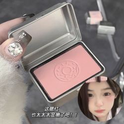 粉色裸色腮红胭脂哑光浮雕提亮伪自然单色樱花粉款膨胀色腮红盘