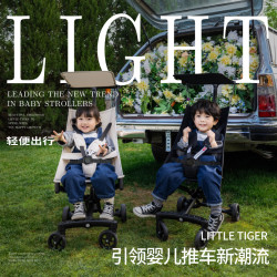 Little Tiger T18整车2.8KG铝合金轻便折叠超轻耐磨可登机儿童推车